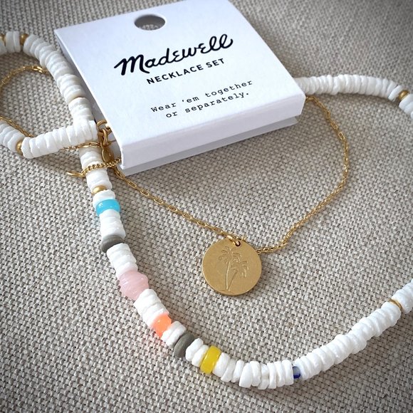 Madewell NWT Beachfind Necklace Set - Picture 7 of 7